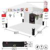 imageCROWN SHADES 10x10 Pop Up Canopy Tent with 1 Comercial Kit Instant Commercial Tent with Patended Centerlock 400D Silver Coated Fabric 1 Sidewall 4quot Wheels StoN Go BagWhiteWhite