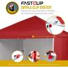 imageCROWN SHADES 10x15 Pop Up Canopy Tent Thicken Frame Commercial Heavy Duty Tent with 4 Sidewalls 8 Stakes ampamp 4 Sandbags ampamp 4 Ropes Outdoor Canopies for Events PartiesBlueRed