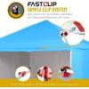 imageCROWN SHADES 10x15 Pop Up Canopy Tent Thicken Frame Commercial Heavy Duty Tent with 4 Sidewalls 8 Stakes ampamp 4 Sandbags ampamp 4 Ropes Outdoor Canopies for Events PartiesBlueSky Blue