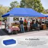 imageCROWN SHADES 10x15 Pop Up Canopy Tent Thicken Frame Commercial Heavy Duty Tent with 4 Sidewalls 8 Stakes ampamp 4 Sandbags ampamp 4 Ropes Outdoor Canopies for Events PartiesBlueBlue
