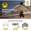 imageCROWN SHADES 10x15 Pop Up Canopy Tent Thicken Frame Commercial Heavy Duty Tent with 4 Sidewalls 8 Stakes ampamp 4 Sandbags ampamp 4 Ropes Outdoor Canopies for Events PartiesBlueGray