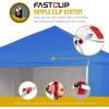 imageCROWN SHADES 10x15 Pop Up Canopy Tent Thicken Frame Commercial Heavy Duty Tent with 4 Sidewalls 8 Stakes ampamp 4 Sandbags ampamp 4 Ropes Outdoor Canopies for Events PartiesBlueBlue