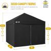 imageCROWN SHADES 10x15 Pop Up Canopy Tent Thicken Frame Commercial Heavy Duty Tent with 4 Sidewalls 8 Stakes ampamp 4 Sandbags ampamp 4 Ropes Outdoor Canopies for Events PartiesBlueBlack