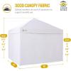 imageCROWN SHADES 10x15 Pop Up Canopy Tent Thicken Frame Commercial Heavy Duty Tent with 4 Sidewalls 8 Stakes ampamp 4 Sandbags ampamp 4 Ropes Outdoor Canopies for Events PartiesBlueWhite