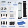 imageCROWN SHADES 10x15 Pop Up Canopy Tent Thicken Frame Commercial Heavy Duty Tent with 4 Sidewalls 8 Stakes ampamp 4 Sandbags ampamp 4 Ropes Outdoor Canopies for Events PartiesBlueBlue