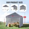 imageCROWN SHADES 10x15 Pop Up Canopy Tent Thicken Frame Commercial Heavy Duty Tent with 4 Sidewalls 8 Stakes ampamp 4 Sandbags ampamp 4 Ropes Outdoor Canopies for Events PartiesBlueGray