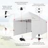 imageCROWN SHADES 10x15 Pop Up Canopy Tent Thicken Frame Commercial Heavy Duty Tent with 4 Sidewalls 8 Stakes ampamp 4 Sandbags ampamp 4 Ropes Outdoor Canopies for Events PartiesBlueWhite
