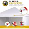 imageCROWN SHADES 10x15 Pop Up Canopy Tent Thicken Frame Commercial Heavy Duty Tent with 4 Sidewalls 8 Stakes ampamp 4 Sandbags ampamp 4 Ropes Outdoor Canopies for Events PartiesBlueWhite