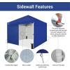 imageCROWN SHADES 10x15 Pop Up Canopy Tent Thicken Frame Commercial Heavy Duty Tent with 4 Sidewalls 8 Stakes ampamp 4 Sandbags ampamp 4 Ropes Outdoor Canopies for Events PartiesBlueNavy Blue