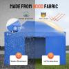 imageCROWN SHADES 10x15 Pop Up Canopy Tent Thicken Frame Commercial Heavy Duty Tent with 4 Sidewalls 8 Stakes ampamp 4 Sandbags ampamp 4 Ropes Outdoor Canopies for Events PartiesBlueBlue