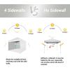 imageCROWN SHADES 10x15 Pop Up Canopy Tent Thicken Frame Commercial Heavy Duty Tent with 4 Sidewalls 8 Stakes ampamp 4 Sandbags ampamp 4 Ropes Outdoor Canopies for Events PartiesBlueWhite