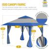 imageCROWN SHADES 13x13 Pop Up Gazebo Canopy Tent Gazebos on Clearance  Outdoor Gazebo for Backyard ampamp Patio Furniture  Carpa Pop Up Tent with Wheeled STONGo Cover Bag Beige ampamp CoffeeBlue  Grey