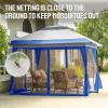 imageCROWN SHADES 13x13 Pop Up Gazebo Canopy Tent Gazebos on Clearance  Outdoor Gazebo for Backyard ampamp Patio Furniture  Carpa Pop Up Tent with Wheeled STONGo Cover Bag Beige ampamp CoffeeBlue  Grey