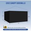 imageCROWN SHADES 8x8 Canopy Sidewalls 4pck  Replacement Walls for 8x8 Gazebo Event Shelter Accessories  WhiteBlack