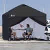 imageCROWN SHADES 8x8 Canopy Sidewalls 4pck  Replacement Walls for 8x8 Gazebo Event Shelter Accessories  WhiteBlack