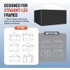 imageCROWN SHADES 8x8 Canopy Sidewalls 4pck  Replacement Walls for 8x8 Gazebo Event Shelter Accessories  WhiteBlack