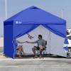 imageCROWN SHADES 8x8 Canopy Sidewalls 4pck  Replacement Walls for 8x8 Gazebo Event Shelter Accessories  WhiteBlue