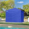 imageCROWN SHADES 8x8 Canopy Sidewalls 4pck  Replacement Walls for 8x8 Gazebo Event Shelter Accessories  WhiteBlue