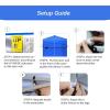 imageCROWN SHADES 8x8 Canopy Sidewalls 4pck  Replacement Walls for 8x8 Gazebo Event Shelter Accessories  WhiteBlue