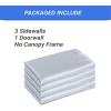 imageCROWN SHADES 8x8 Canopy Sidewalls 4pck  Replacement Walls for 8x8 Gazebo Event Shelter Accessories  WhiteWhite