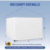 imageCROWN SHADES 8x8 Canopy Sidewalls 4pck  Replacement Walls for 8x8 Gazebo Event Shelter Accessories  WhiteWhite