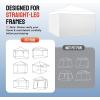 imageCROWN SHADES 8x8 Canopy Sidewalls 4pck  Replacement Walls for 8x8 Gazebo Event Shelter Accessories  WhiteWhite