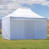 imageCROWN SHADES 8x8 Canopy Sidewalls 4pck  Replacement Walls for 8x8 Gazebo Event Shelter Accessories  WhiteWhite