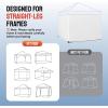 imageCROWN SHADES 8x8 Canopy Sidewalls 4pck  Replacement Walls for 8x8 Gazebo Event Shelter Accessories  WhiteWhite