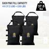 imageCROWN SHADES Sand Bags for Canopy Legs Sandbags for WeightSandbags for Canopy Tent Bags WeightsBlack