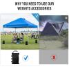 imageCROWN SHADES Sand Bags for Canopy Legs Sandbags for WeightSandbags for Canopy Tent Bags WeightsBlue