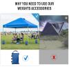 imageCROWN SHADES Sand Bags for Canopy Legs Sandbags for WeightSandbags for Canopy Tent Bags WeightsBlue