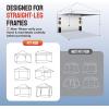 imageCROWN SHADES SideWall Silver for 10x10 Pop Up Canopy with 6 Pockets 1 Pack Sidewall Only with Silver Coating 1 Pack BlueBlack