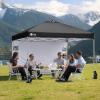 imageCROWN SHADES SideWall Silver for 10x10 Pop Up Canopy with 6 Pockets 1 Pack Sidewall Only with Silver Coating 1 Pack BlueBlack