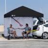 imageCROWN SHADES SunWall Silver Coated for 10x10 Pop up Canopy Tent with Targets 1 Pack Sidewall Only with Silver Coating 1 Pack WhiteBlack