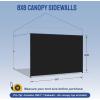 imageCROWN SHADES SunWall Silver Coated for 10x10 Pop up Canopy Tent with Targets 1 Pack Sidewall Only with Silver Coating 1 Pack WhiteBlack