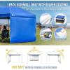 imageCROWN SHADES SunWall Silver Coated for 10x10 Pop up Canopy Tent with Targets 1 Pack Sidewall Only with Silver Coating 1 Pack WhiteBlue