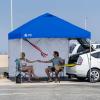 imageCROWN SHADES SunWall Silver Coated for 10x10 Pop up Canopy Tent with Targets 1 Pack Sidewall Only with Silver Coating 1 Pack WhiteBlue