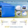imageCROWN SHADES SunWall Silver Coated for 10x10 Pop up Canopy Tent with Targets 1 Pack Sidewall Only with Silver Coating 1 Pack WhiteBlue