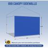 imageCROWN SHADES SunWall Silver Coated for 10x10 Pop up Canopy Tent with Targets 1 Pack Sidewall Only with Silver Coating 1 Pack WhiteBlue