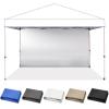 imageCROWN SHADES SunWall Silver Coated for 10x10 Pop up Canopy Tent with Targets 1 Pack Sidewall Only with Silver Coating 1 Pack WhiteBlue