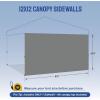 imageCROWN SHADES SunWall Silver Coated for 10x10 Pop up Canopy Tent with Targets 1 Pack Sidewall Only with Silver Coating 1 Pack WhiteGray