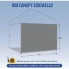 imageCROWN SHADES SunWall Silver Coated for 10x10 Pop up Canopy Tent with Targets 1 Pack Sidewall Only with Silver Coating 1 Pack WhiteGray