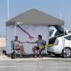 imageCROWN SHADES SunWall Silver Coated for 10x10 Pop up Canopy Tent with Targets 1 Pack Sidewall Only with Silver Coating 1 Pack WhiteGray
