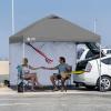 imageCROWN SHADES SunWall Silver Coated for 10x10 Pop up Canopy Tent with Targets 1 Pack Sidewall Only with Silver Coating 1 Pack WhiteGray