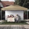 imageCROWN SHADES SunWall Silver Coated for 10x10 Pop up Canopy Tent with Targets 1 Pack Sidewall Only with Silver Coating 1 Pack WhiteKhaki