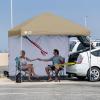 imageCROWN SHADES SunWall Silver Coated for 10x10 Pop up Canopy Tent with Targets 1 Pack Sidewall Only with Silver Coating 1 Pack WhiteKhaki
