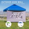 imageCROWN SHADES SunWall Silver Coated for 10x10 Pop up Canopy Tent with Targets 1 Pack Sidewall Only with Silver Coating 1 Pack WhiteKhaki Black