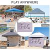 imageCROWN SHADES SunWall Silver Coated for 10x10 Pop up Canopy Tent with Targets 1 Pack Sidewall Only with Silver Coating 1 Pack WhiteKhaki Black