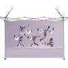 imageCROWN SHADES SunWall Silver Coated for 10x10 Pop up Canopy Tent with Targets 1 Pack Sidewall Only with Silver Coating 1 Pack WhiteKhaki Black