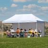 imageCROWN SHADES SunWall Silver Coated for 10x10 Pop up Canopy Tent with Targets 1 Pack Sidewall Only with Silver Coating 1 Pack WhiteWhite